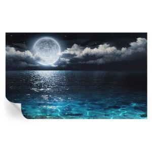 Papel de parede adesivo mar noturno 416x254 tulup