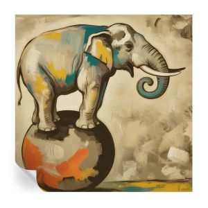 Papel parede adesivo elefante abstrato 250x250 tulup