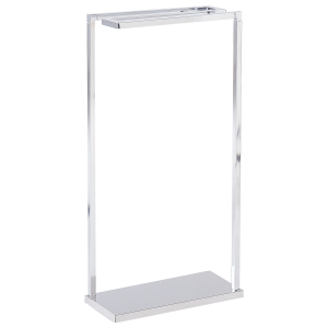 Suporte para toalha garcitas metal prateado