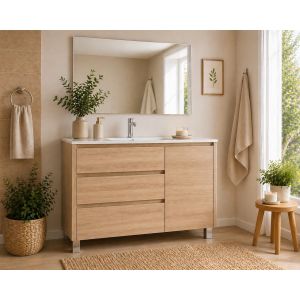 Móvel de banho com lavatório volum sem espelho 80x40 cm estepa