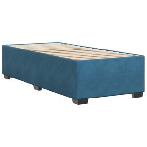 vidaXL estructura de cama de terciopelo azul 90x190 cm