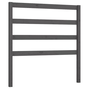 vidaXL cabecero de cama madera maciza de pino gris 95x4x100 cm