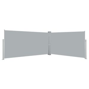 Toldo lateral retrátil, 160 x 600 cm, cinzento