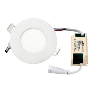 LED downlight 3w branco quente 3000k redondo rebaixado branco