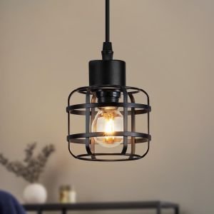 Nettlife candeeiro suspenso preto 10x10