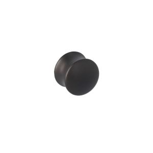 Puxador para móveis, zamac, com 30 mm de diâmetro, preto