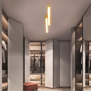 Nettlife lâmpada de teto LED de madeira 90 cm 3000 k lâmpada de quarto