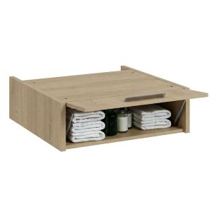Móvel alto máquina de lavar e secar t-bath 67x65x21 cm carvalho