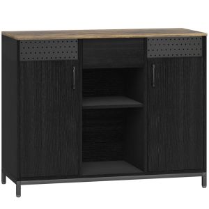Aparador 100x40x80 cm multicolor Homcom, casa - móveis de armazenamento