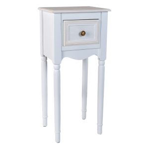 Mesa de centro de madeira branca 33x26,5x72,5
