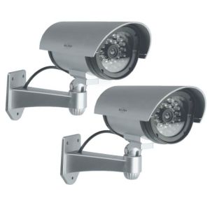 Câmera de vigilância falsa externa elro cdb25s-2 LED piscante dissuasão à p