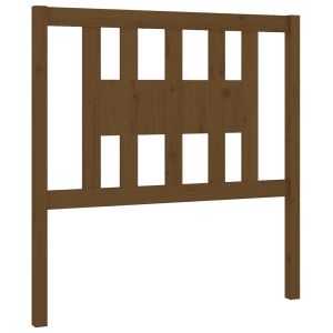 vidaXL cabecero madera maciza de pino marrón miel 81x4x100 cm