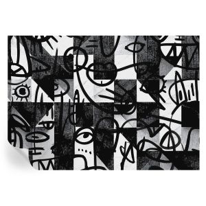 Papel parede adesivo desenhar o caos 208x146 tulup