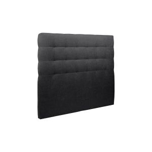 Cabeceira estofada de 160 cm - tecido tela fosca preto - preto