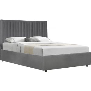 Cama com caixa "mia" - 160 x 200 cm - cinza