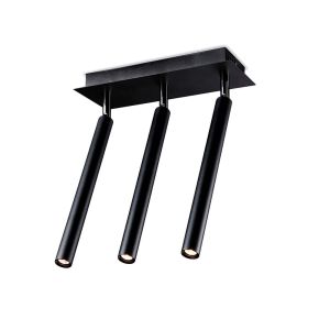 Candeeiro de teto LED bambu 3n - 9 w - 3000 k - alumínio - azabak