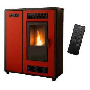 Salamandra pellets slim astral 12,2 kw bordeaux sannover
