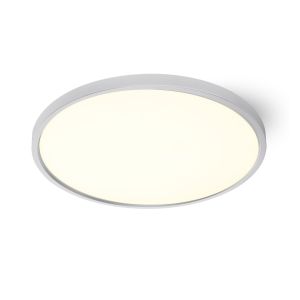 Lâmpada de teto LED cct 36w, 40cm de diâmetro, moldura branca