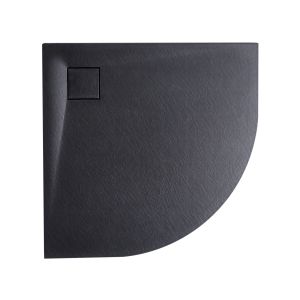 Base de duche paron 90 x 90 x 3 cm preto
