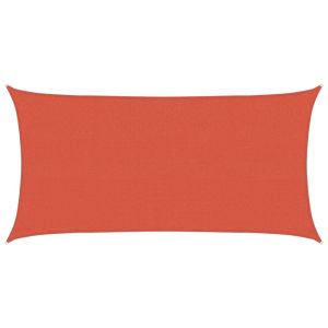 vidaXL toldo de vela hdpe terracota 160 g/m² 2x4 m