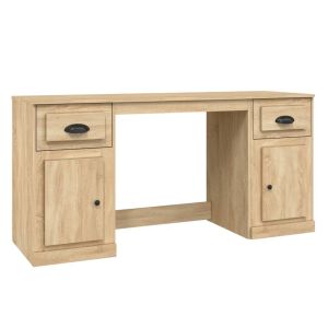 Mesa idaxl com armário, compensado de carvalho sonoma