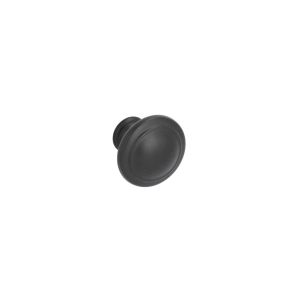 Puxador para móveis, zamac, com 30 mm de diâmetro, preto
