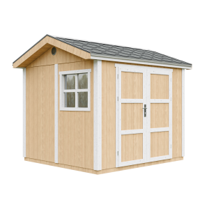 Caseta de jardín Timbela m913a-harvest honey, 5,9 m², premium, con suelo