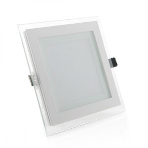 Downlight LED 12w 1200lm 4200ºk quadrado vidro 40.000h [gr-mb02-12w-w]
