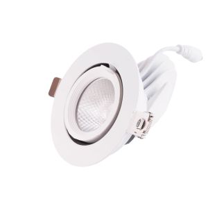 Foco downlight LED 7w 1050lm 2700ºk circular ajustável 40.000h