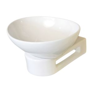 Ondee - lavatório redondo twinset - 42x41cm - cerâmica - sem transbordo