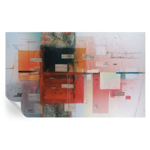 Papel de parede vinílico composição abstrata 416x254 tulup