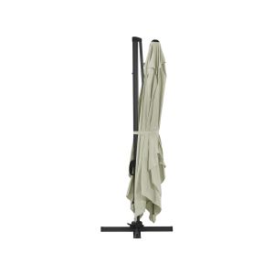 Ombrelone de jardim suspenso alumínio "sun 4"- retangular - 3 x 4 m - cru -