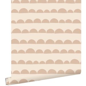 Estahome papel de parede motivo gráfico rosa terracota 50 x 900 cm