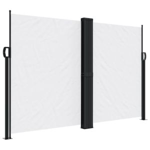 Toldo lateral retrátil 160x1000 cm branco