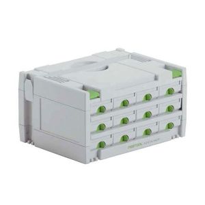 Armazenamento - festool - sortainer sys 3-sort / 12 - branco - plástico - d