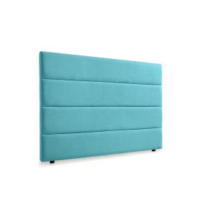Cabeceira estofada genova aqualine 210x120x8 cm - turquesa - moonia