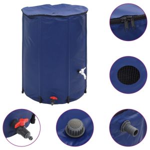 Depósito de água dobrável com torneira 750 l PVC
