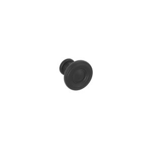 Puxador para móveis, zamac, com 25 mm de diâmetro, preto