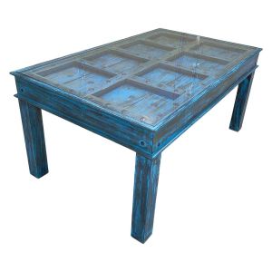 Mesa de madeira artesanal 164x101x76h cm