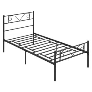 Estrutura de cama individual 95x196x100 cm aço Homcom, casa - quarto
