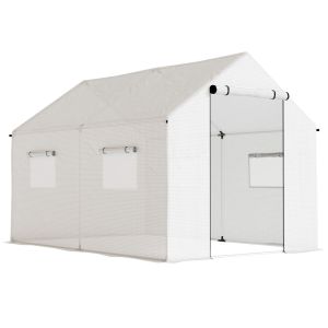 Estufa tipo túnel 200x300x200 cm aço galvanizado e polietileno color blanco