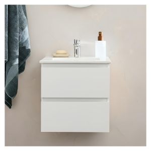 Móvel lavatório 45cm e torneira cromada sorrento
