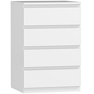 Cómoda com 4 gaveta 45x40x68 cm color blanco Homcom