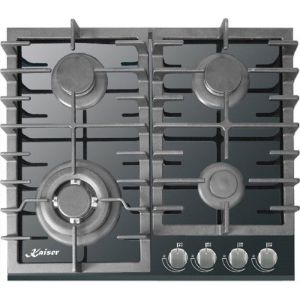 Placa de cozimento a gás - kaiser - kcg 6383 - 60 cm - 4 queimadores - wok