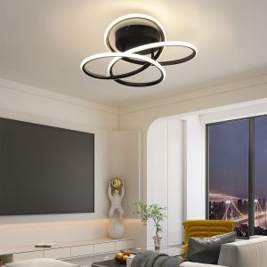 Nettlife candeeiros de teto LED preto 36x33