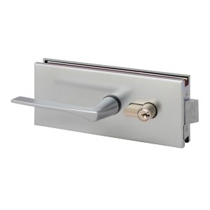 Fechadura de meio travável - aço inox polido - 77x185 mm
