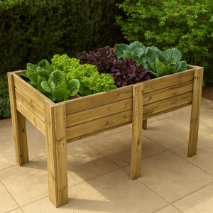 Horta urbana- mesa de cultivo bora profunda 30cm vidahuerto 150x80x80 cm