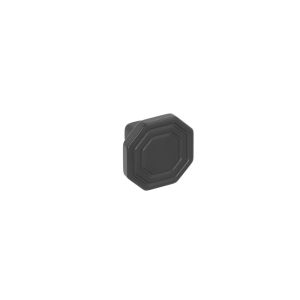 Puxador para móveis, zamac, 30 x 23 mm de diâmetro, preto
