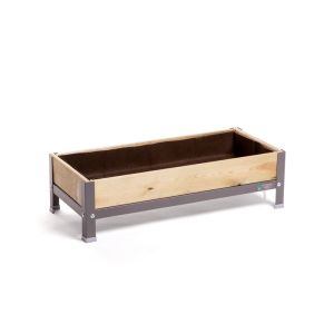 Mi huerto urban | jardim urbano albahaca | cinza | 30,5l | 90x40x26cm