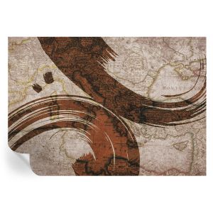 Papel de parede autocolante mapa artístico 208x146 tulup